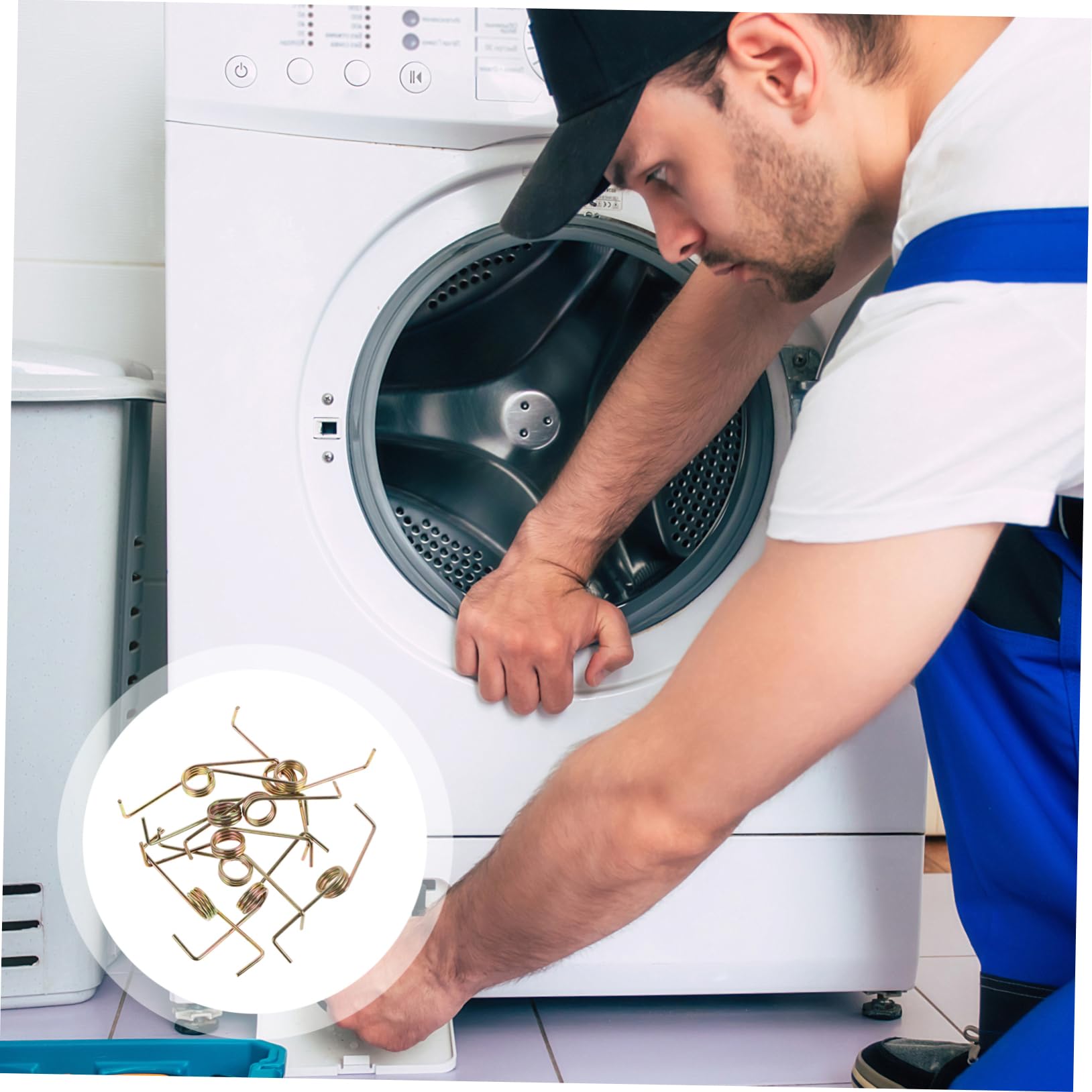 Amazon | UKCOCO 洗濯機用スプリング交換 10個入り ステンレス製 洗濯機カバー用サスペンションスプリング 幅広い互換性  洗濯機部品の交換用 取り付け簡単 | UKCOCO | 洗濯機交換部品・アクセサリ 通販 洗濯機のサスペンションスプリング