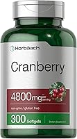 Vista 1 de Horbäach Cranberry Pills 300 Softgels Non-GMO, Gluten Free Supplement from Concentrate Extract