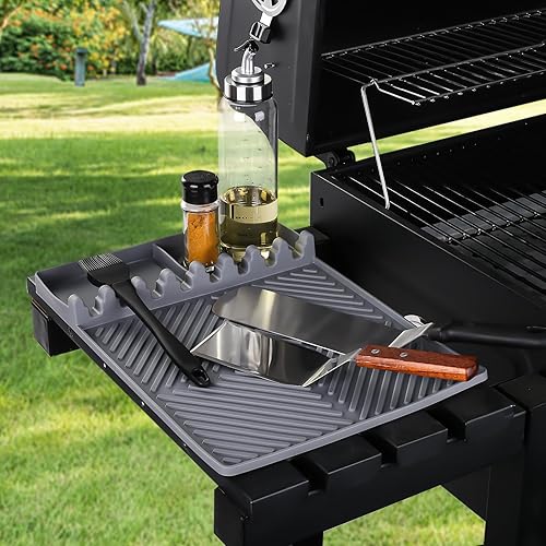 Miniatura 7 de Estera de Parrilla Barbacoa Accesorios de Parrilla para Blackstone, Estera de Estante Lateral Parrilla para Parrilla al Aire Libre, Espatula de