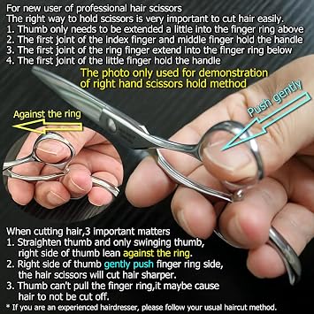 KINSARO 5.75 in Professional Hair Cutting Scissors 440C Classic Hair Shears