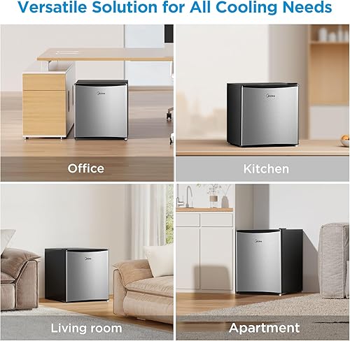 Miniatura 6 de Midea MERM17B0ASL Refrigerador compacto de 1.7 pies cúbicos, acero inoxidable