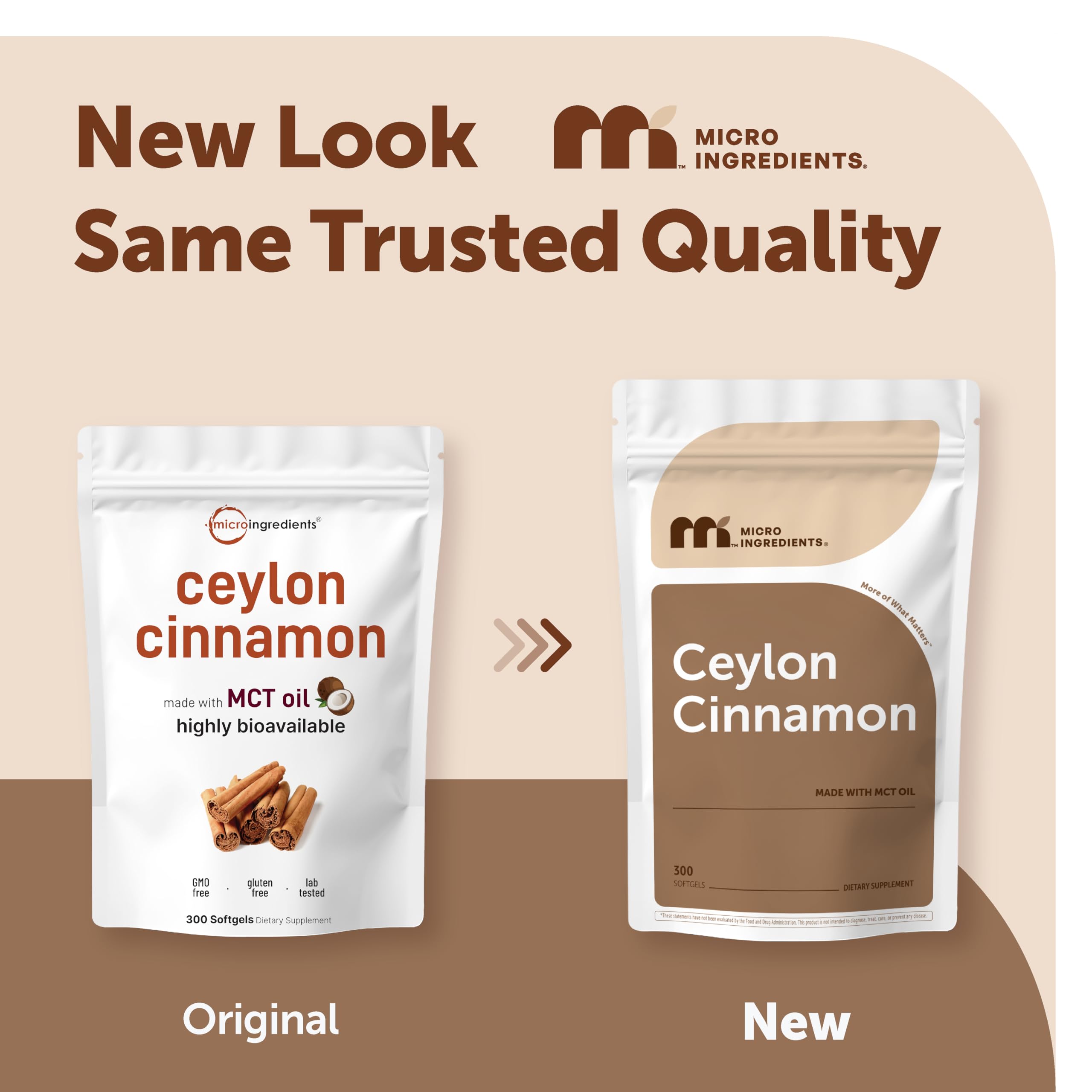 Micro Ingredients Ceylon Cinnamon, 300 Softgels, Made with MCT Oil — Amazon image 2