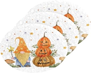 Halloween Kitchen Scrub Sponge Halloween Gnomes Washing Dishes Cleaning Sponges Autumn Pumpkin Non Scratch Sponge for Dish Countertops Sinks Floors Showers Tile Sinks 3 Pack
