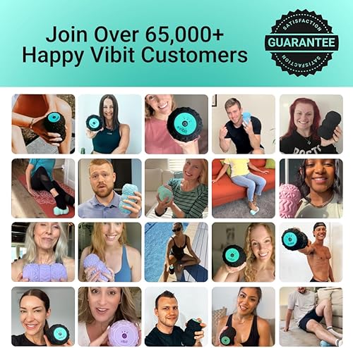 Miniatura 6 de Vibit - Masajeador vibratorio para fascitis plantar, alivio del dolor y ciática, rodillo de masaje portátil para pies y cuerpo, alivio del dolor de