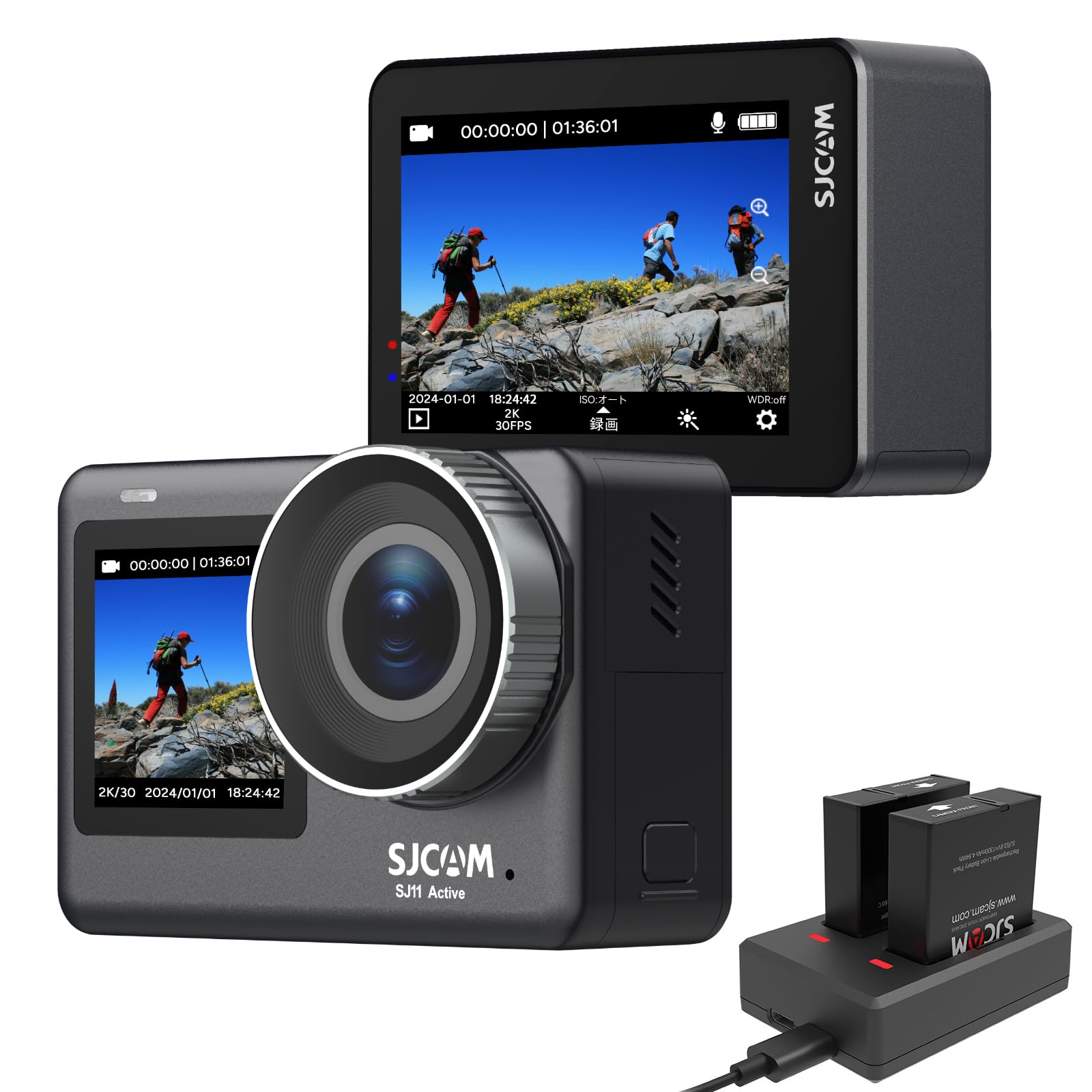 Amazon | SJCAM SJ11 アクションカメラ active 4K タッチパネル