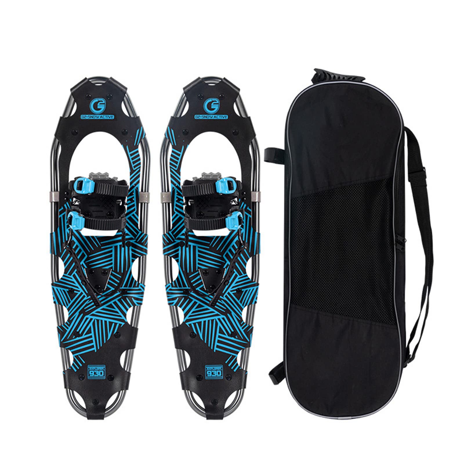 Raquettes À Neige Tout Terrain en Alliage D'aluminium Léger,avec des Fixations À Cliquet Réglables,Raquettes À Neige Homme Femme Jeune,avec Sac De Transport,30 inch