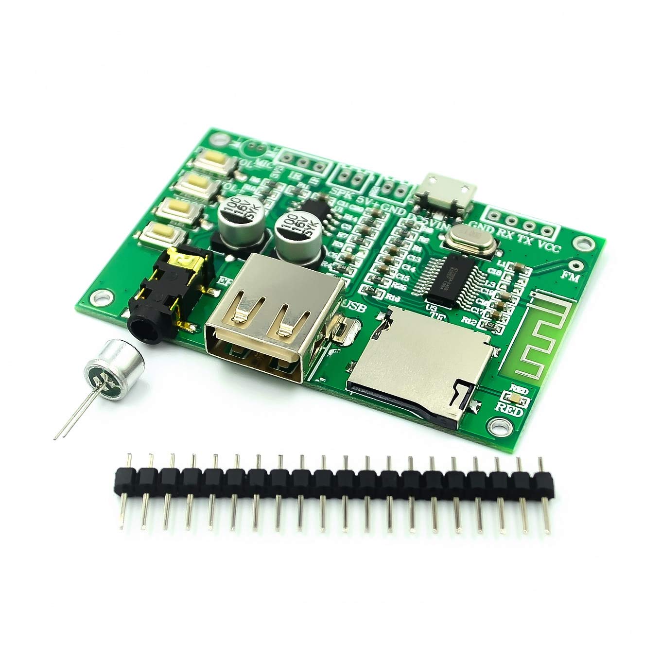 Reland Sun Bt201 Dual Mode 5.0 Bluetooth Lossless Audio Power Amplifier Board Module Tf Card U Disk Ble Spp Serial Port Transparent Trans