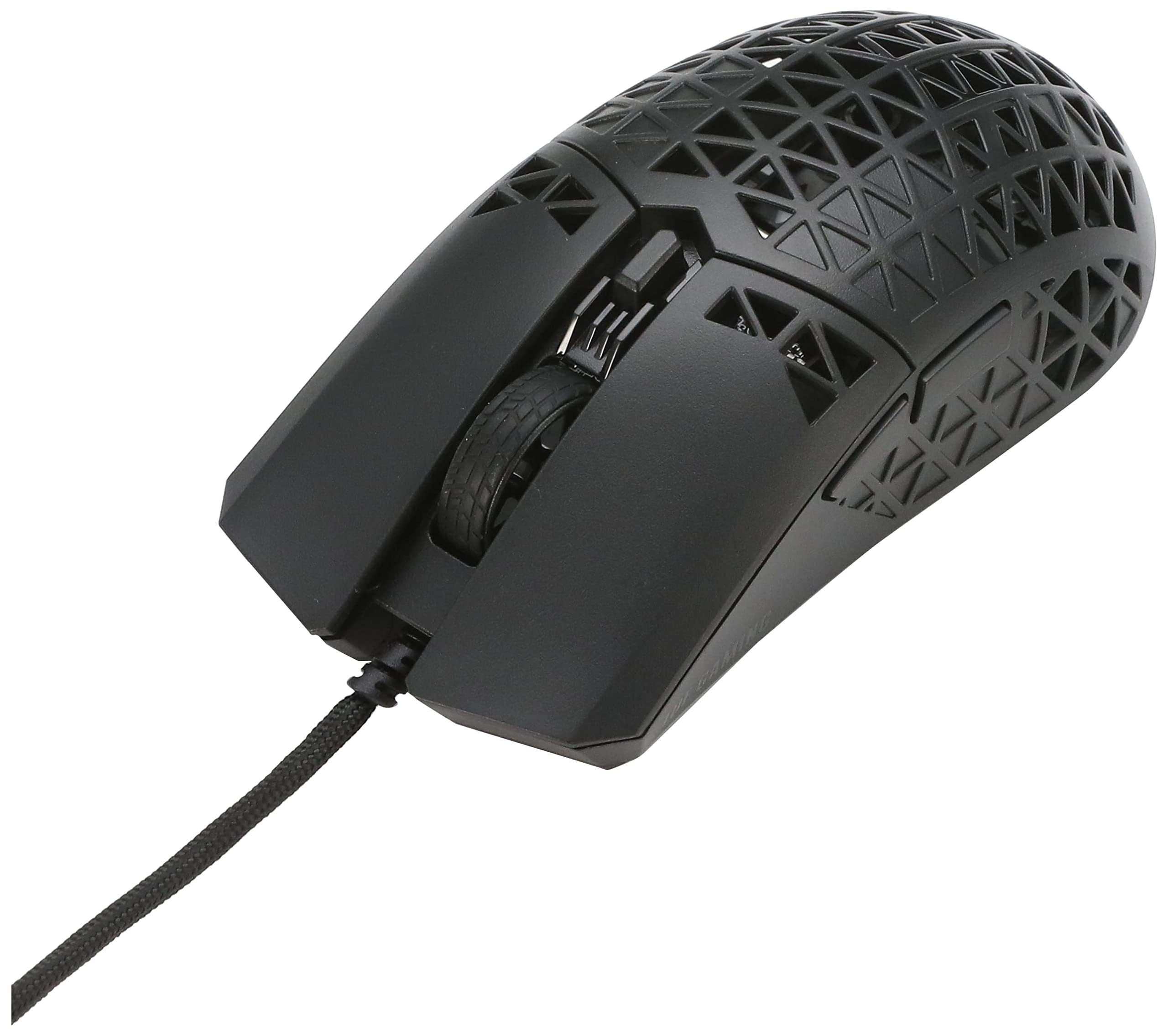 ASUS TUF Gaming M4 Air Mouse da gioco, ultra leggero, 47 g, 16.000 dpi, 6 pulsanti programmabili, resistente all'acqua IPX6, antibatterico, cablato
