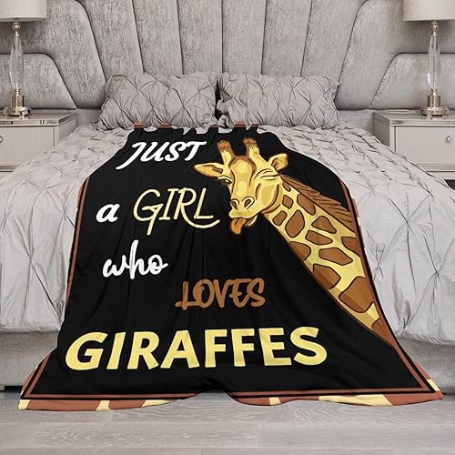 Miniatura 7 de Manta de jirafa para regalar  Manta de 40 x 50 pulgadas para adultos y niños, mantas negras de felpa suave para sofá, sofá