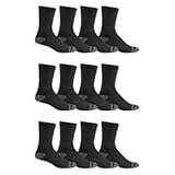 Men&apos;s Durable Cushioned Work Gear Socks with Dual Defense-6 Pair Pack