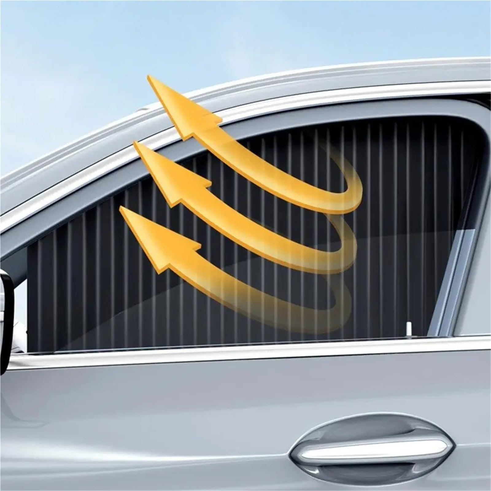 Parasoles Coche Parasol para Ventana Lateral Coche, Cortina Opaca Privacidad con Pista Integrada para Accesorios Protección UV para, Retráctil