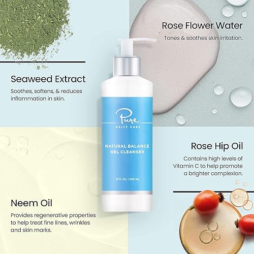 Miniatura 2 de Pure Daily Care Natural Balance Gel Cleanser 8 onzas  Limpiador diario de belleza limpia y refrescante suave de grado clínico