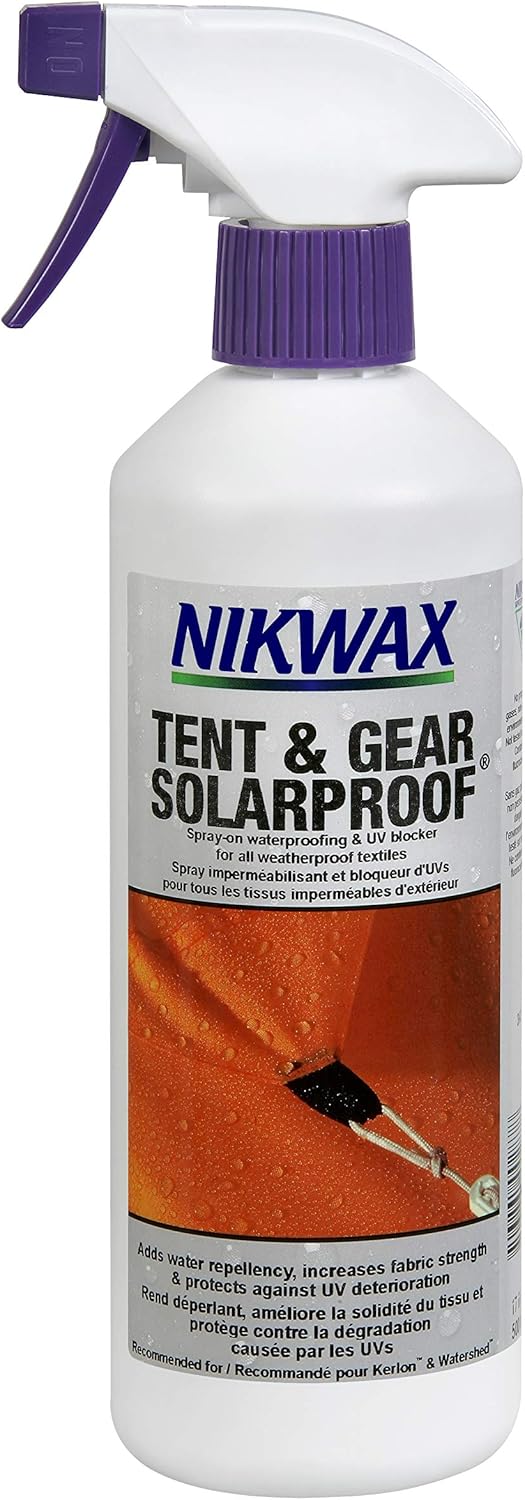 Nikwax Tent & Gear SolarProof (Spray-On), 500ml : Camping Personal Care : Sports & Outdoors