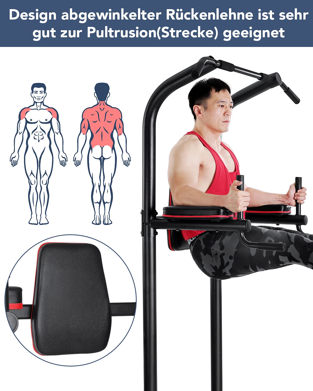 Power Tower Dip-Station - Verstellbare Kraftstation Für Zuhause