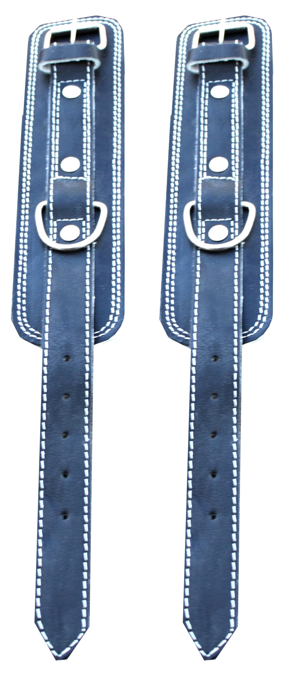 Lisaro Fußschlaufe aus-Leder, verstellbar, extra weich gepolstert, Hochwertige Spaltleder Fußschlaufe, Ideal für alle Kabel-Zugübungen und Hardcore. Lieferung Pro Paar
