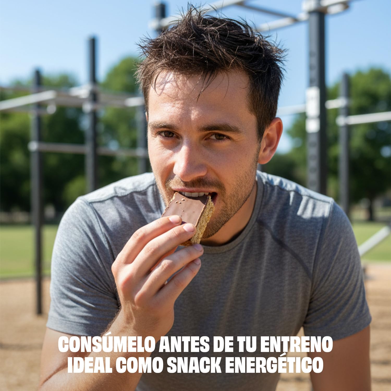 JustLoading Barritas Energéticas de Avena 45% Sabor Capuchino & Chocolate – Fuente de Fibra y Energía – Sin Aceite de Palma – Snack para Deportistas y Ciclistas – Pack 20 Unidades de 60 g