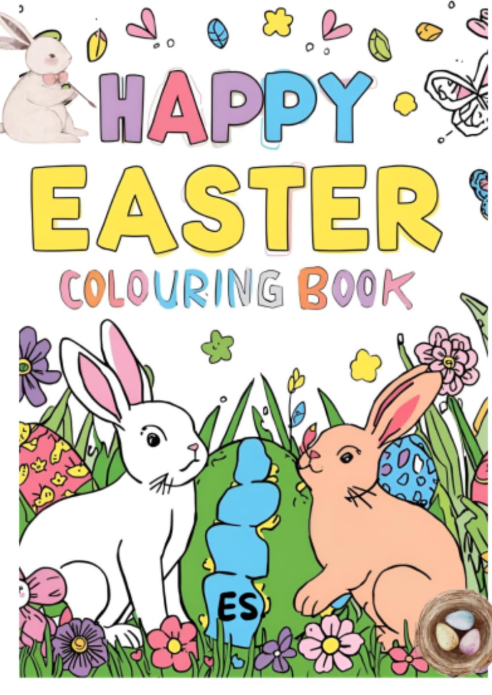 Happy Easter Coloring book: Malbuch frohe Ostern für Groß und Klein