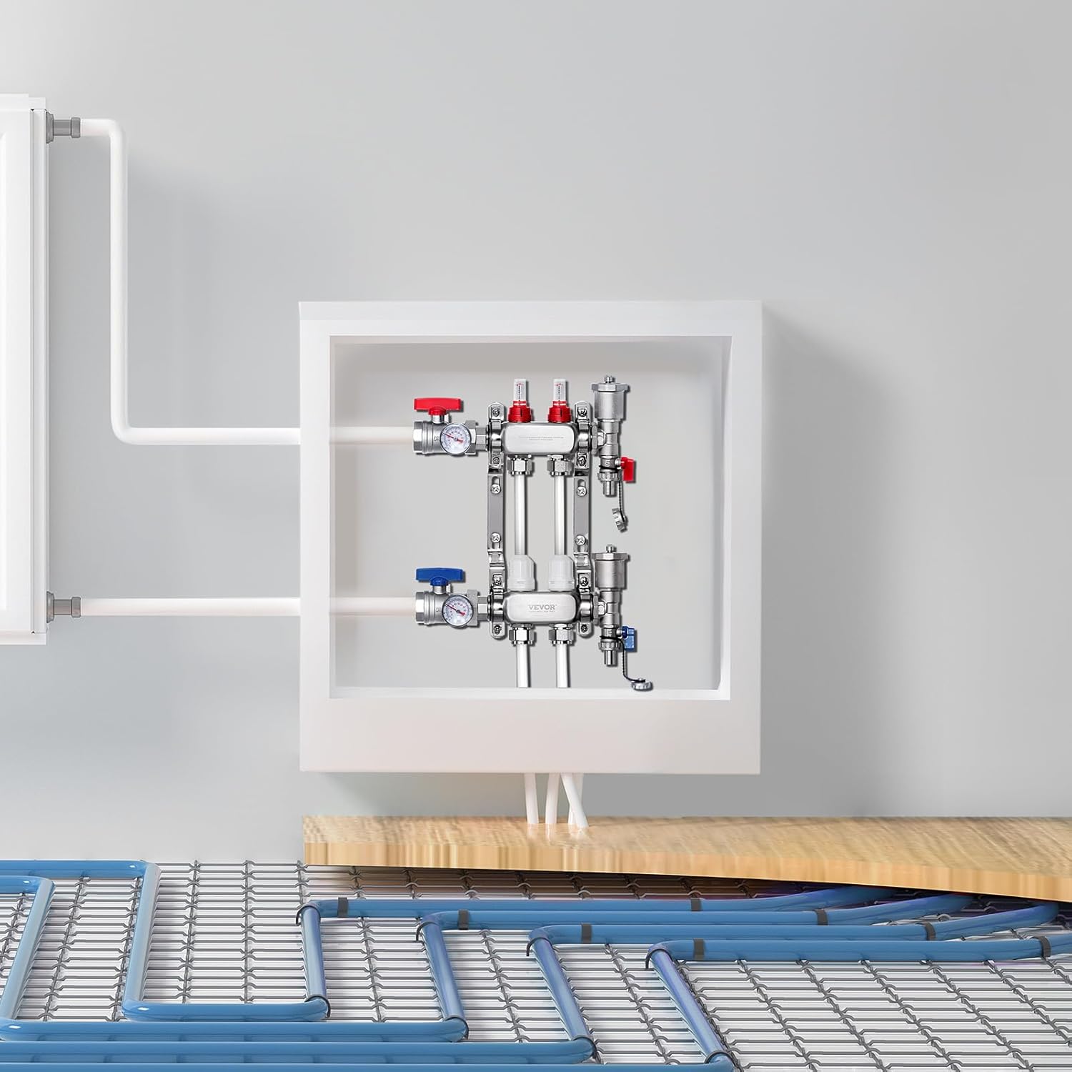 VEVOR 2-Branch Radiant Heat Manifold