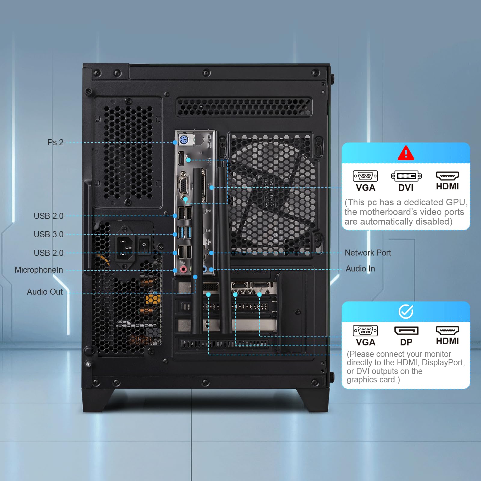 Amazon.com: GPVHOSO Prebuilt Gaming PC Desktop, AMD Ryzen 3 3200G