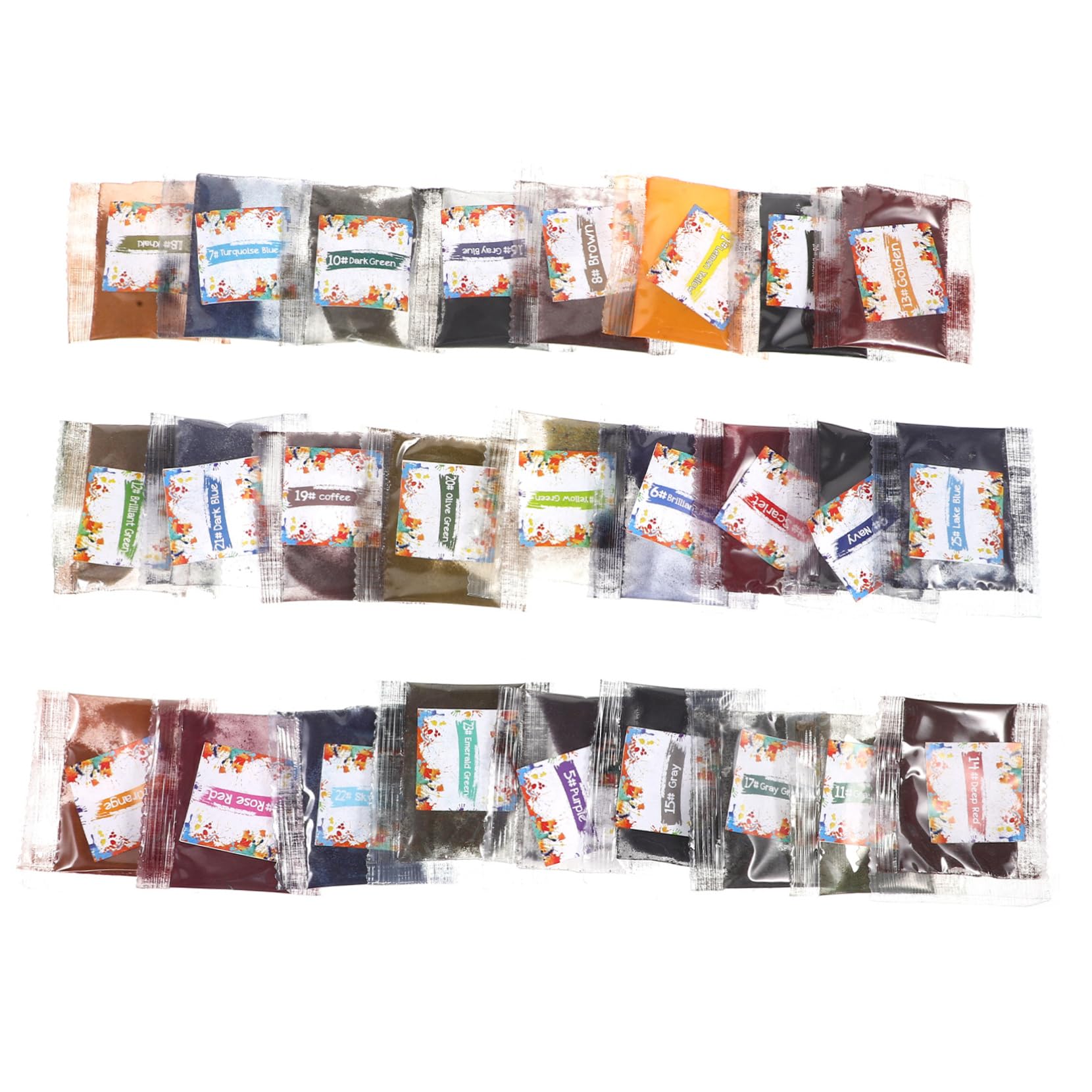 STOBOK 3 Sätze Tie-dye-Pigment Batikfärbung Bulk-tie-dye-kit Webbänder Batik-partyzubehör Farbpigmente Haarfärbeschale Und Bürste Kleidung Färben Stofffärbeset Pulver 26 Stück * 3