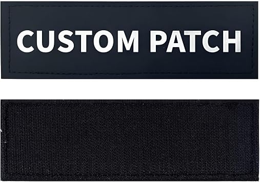 Personalized Dog Harrnes Patches 2 Pieces Custom Removable Dog Vest Name Patches Waterproof