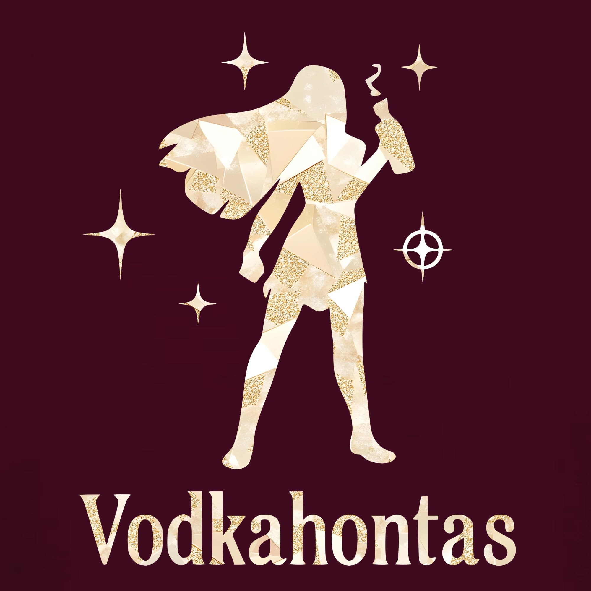 Vodkahontas Witzig Mädelsabend JGA Cocktail Party Spruch Frauen Damen T-Shirt
