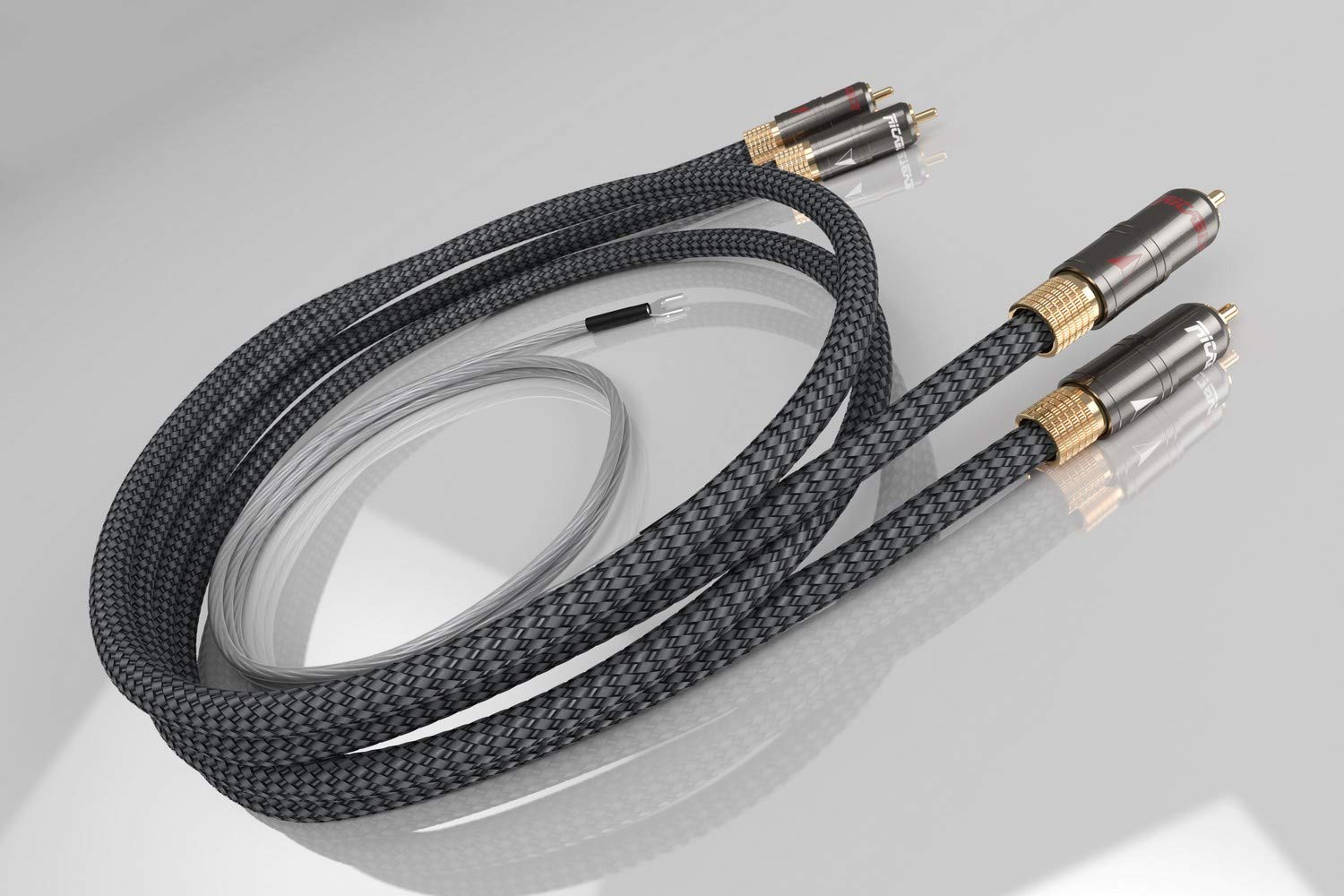 Ricable MT1 MAGNUS 2 x 1 mt - Cavo High-End Audio Stereo RCA per Giradischi