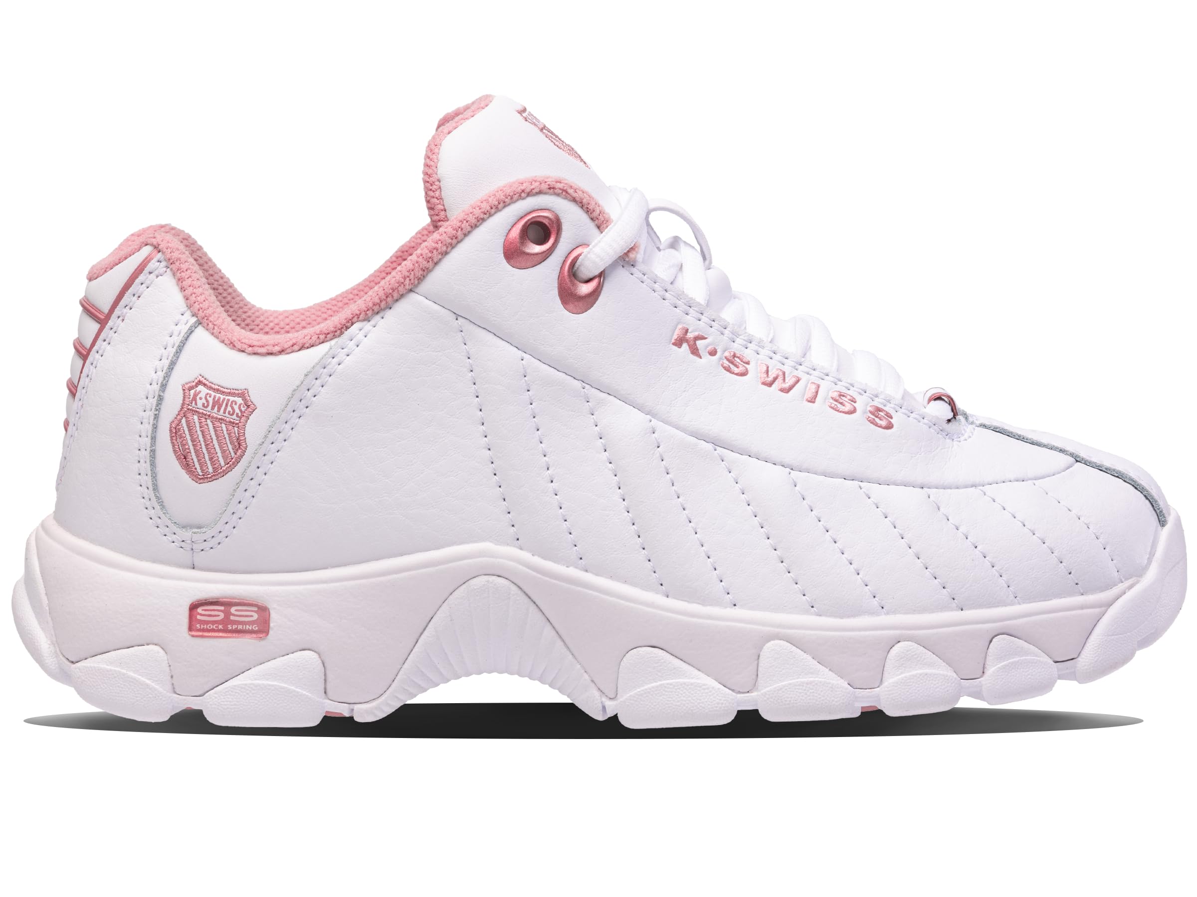 K-Swiss Women's ST329 CMF Sneaker, Wide Tennis Walking Leather Shoes