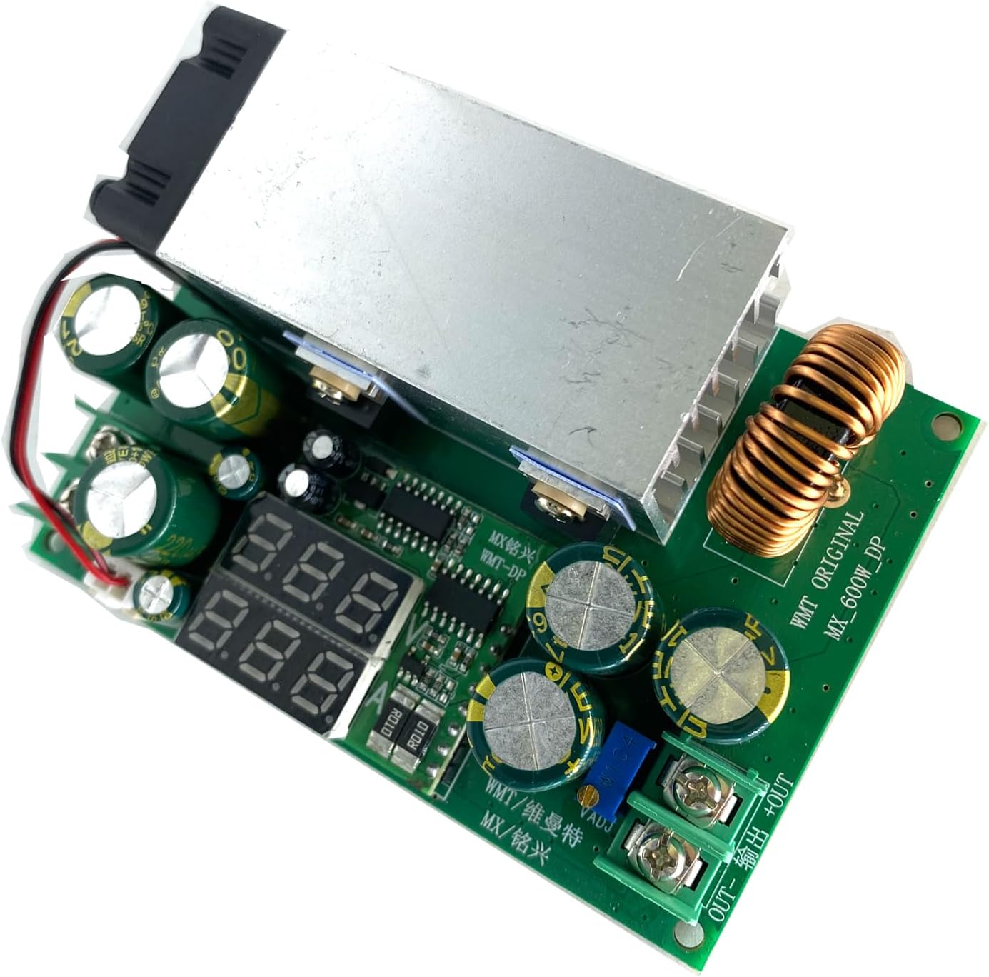 DC-DC 25A 600W Adjustable Step Down Module High Power 12V-75V to 5V 19V 21V 24V 48V with Digital Display of Voltage and Current