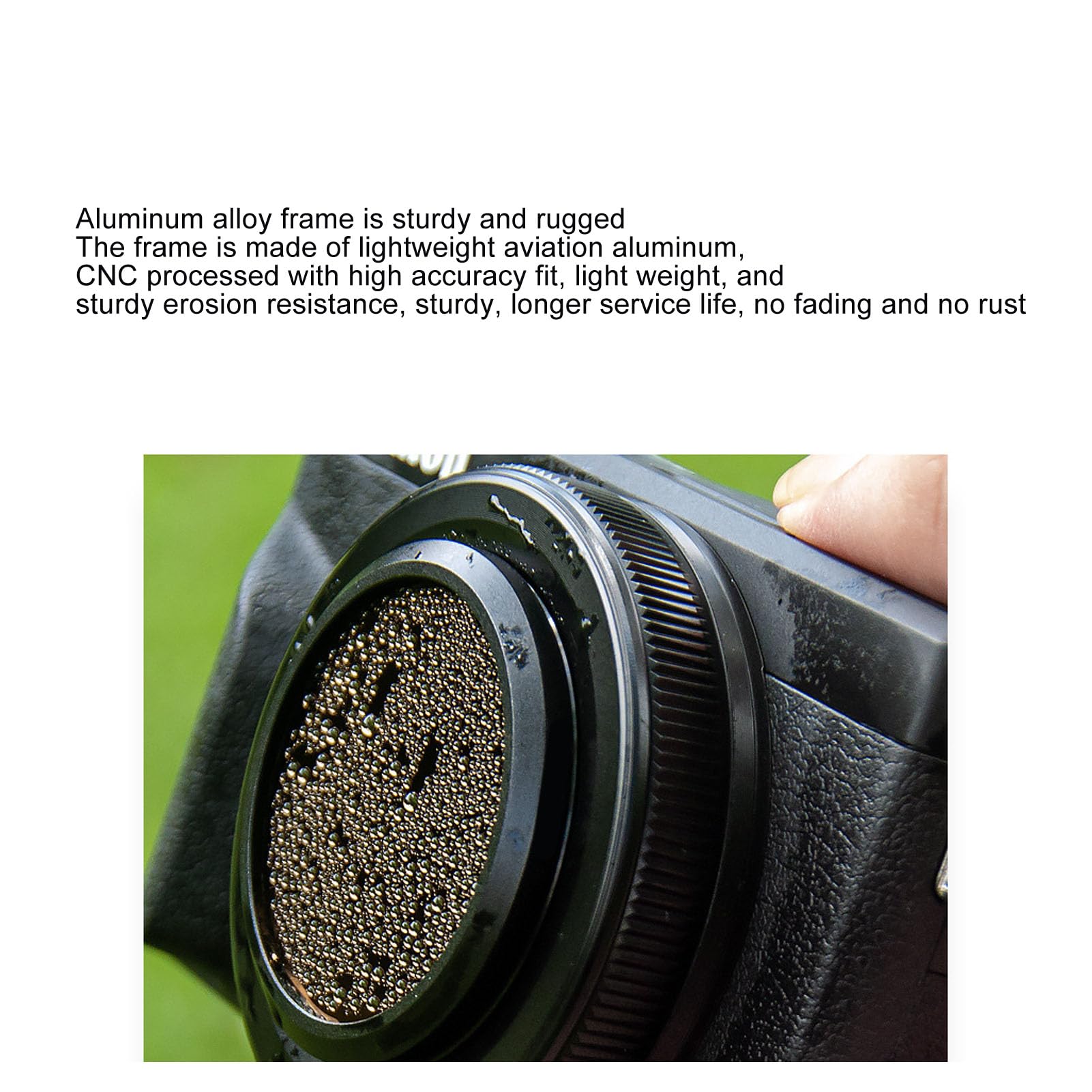 Filtri per Lenti CPL, Filtro Polarizzatore Circolare CPL Polarizzatore da 49 Mm per GR2 GR3 GR3X e Altre Fotocamere, Rivestimento Nano Professionale