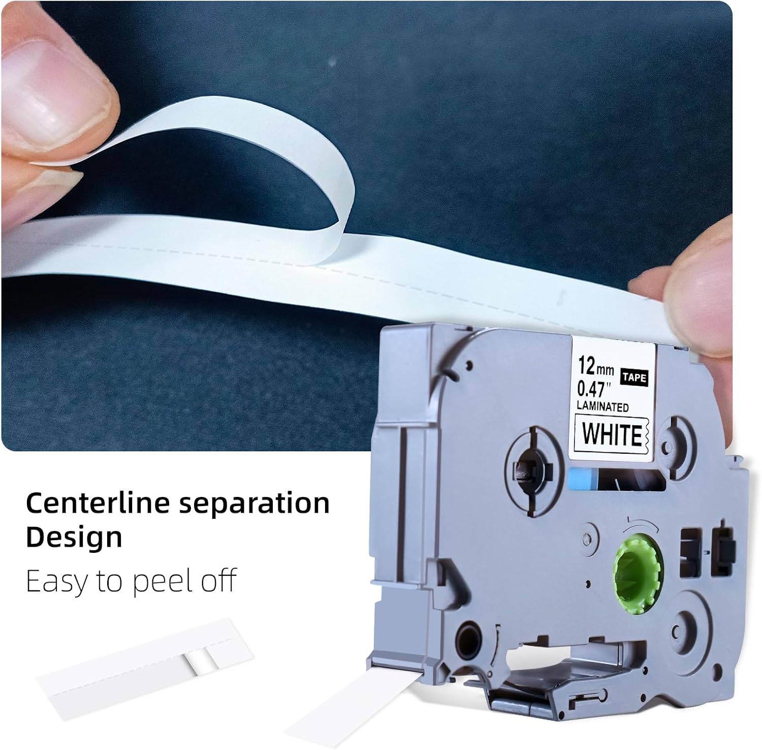 2 Pack Replacement for Brother P Touch Label Tape TZe-231, Black on White image 4