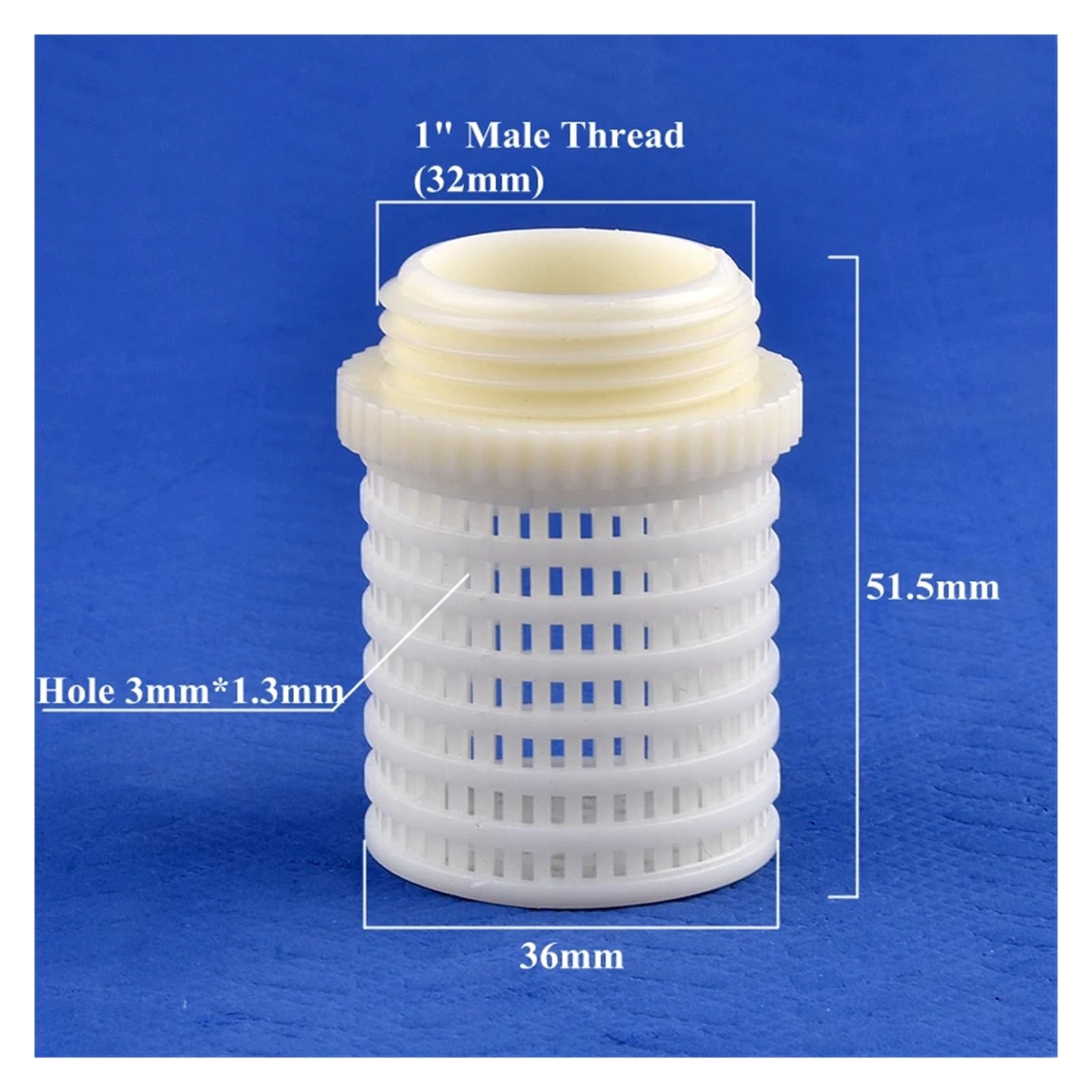 1/5/20 Uds 1/2 ''~ 1'' rosca ABS plástico acero inoxidable filtro pantalla acuario pecera bomba de agua proteger manguera colador(Silver,20Pcs)