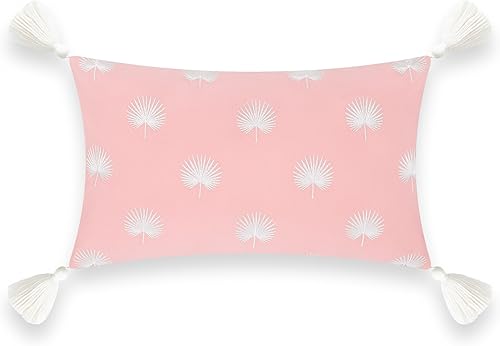 Miniatura 6 de Hofdeco Premium Funda de almohada Coastal Patio para interiores y exteriores, 20 x 20 pulgadas, repelente al agua para patio trasero, sofá, línea