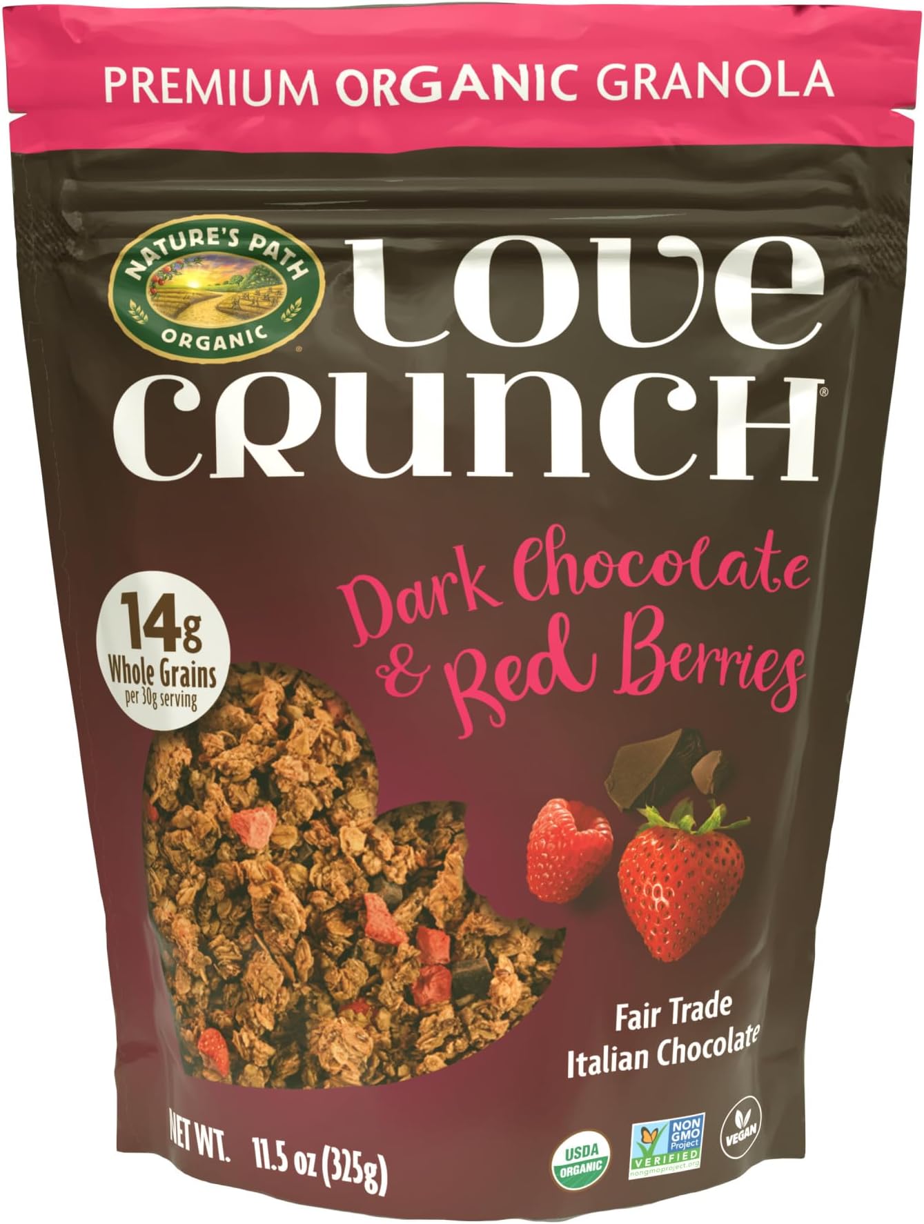 Nature's Path, Organic Granola, Dark Chocolate & Red Berries,11.5oz (325g)