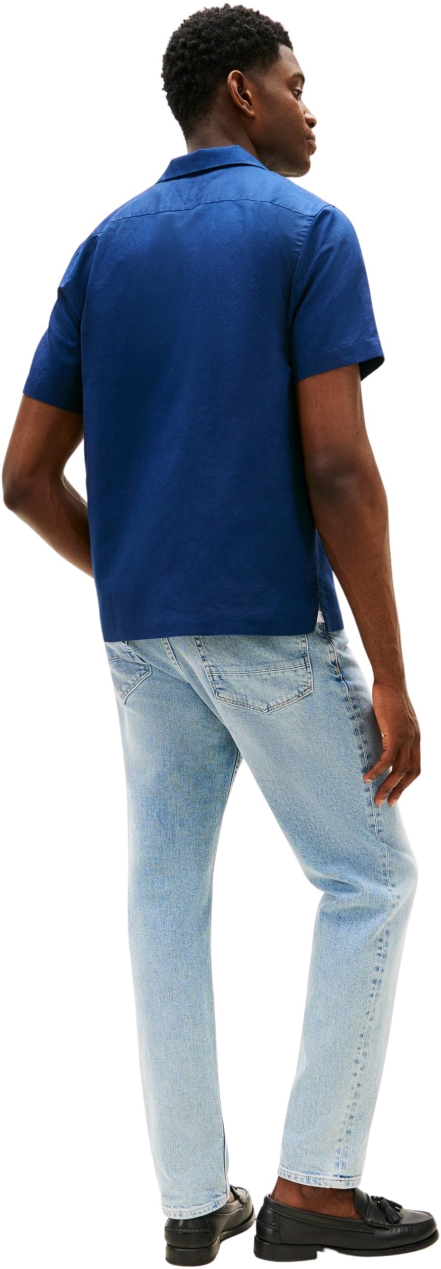 Tommy Hilfiger Herren Hemd Linen Blend Kurzarm – Bild 2