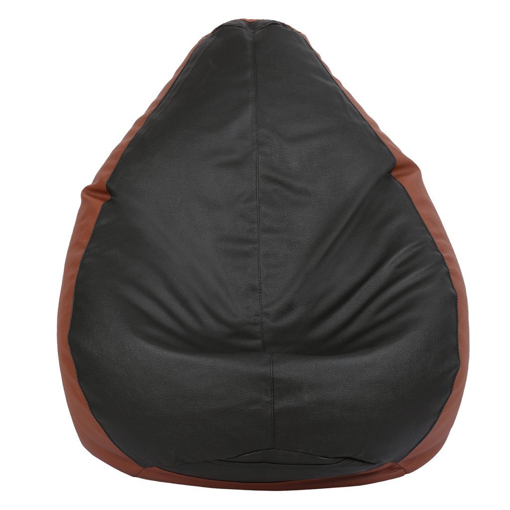 Buy ViZwaSS Luxury Bean Bag with Bean Filling Wingz Black Brown Online
