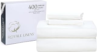 Royale Linens 400TC Full Sateen Set in White