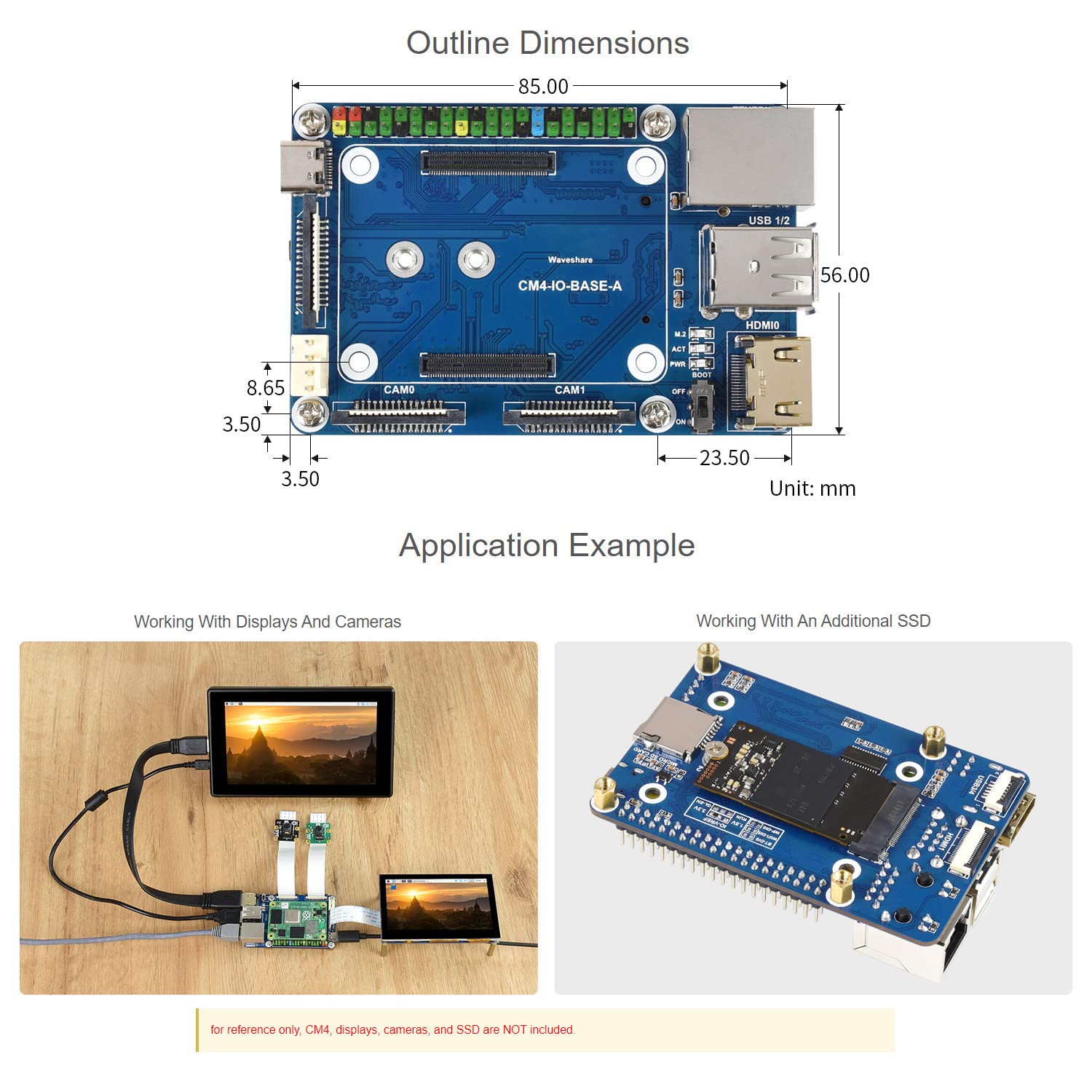 Waveshare Dual Gigabit Ethernet 5G/4G basisbord ontworpen voor