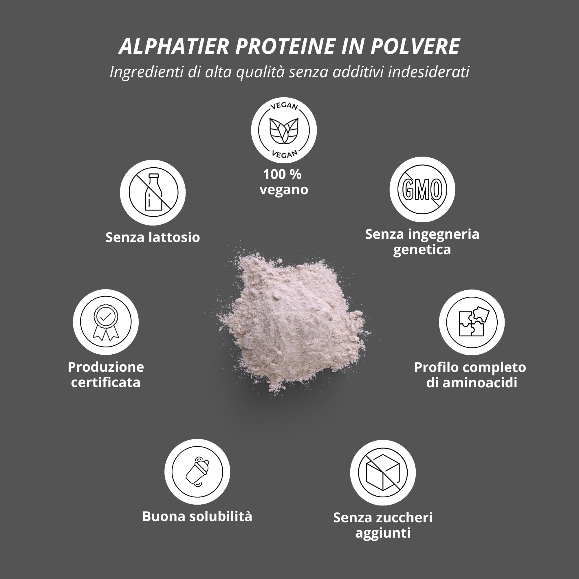 Alphatier Polvere proteica con Amminoacidi Chocolate Brownie 1 kg - Protein Powder - 78% di Contenuto proteico - Miscela di Proteine al Cioccolato + EAA - Brownie al Cioccolato
