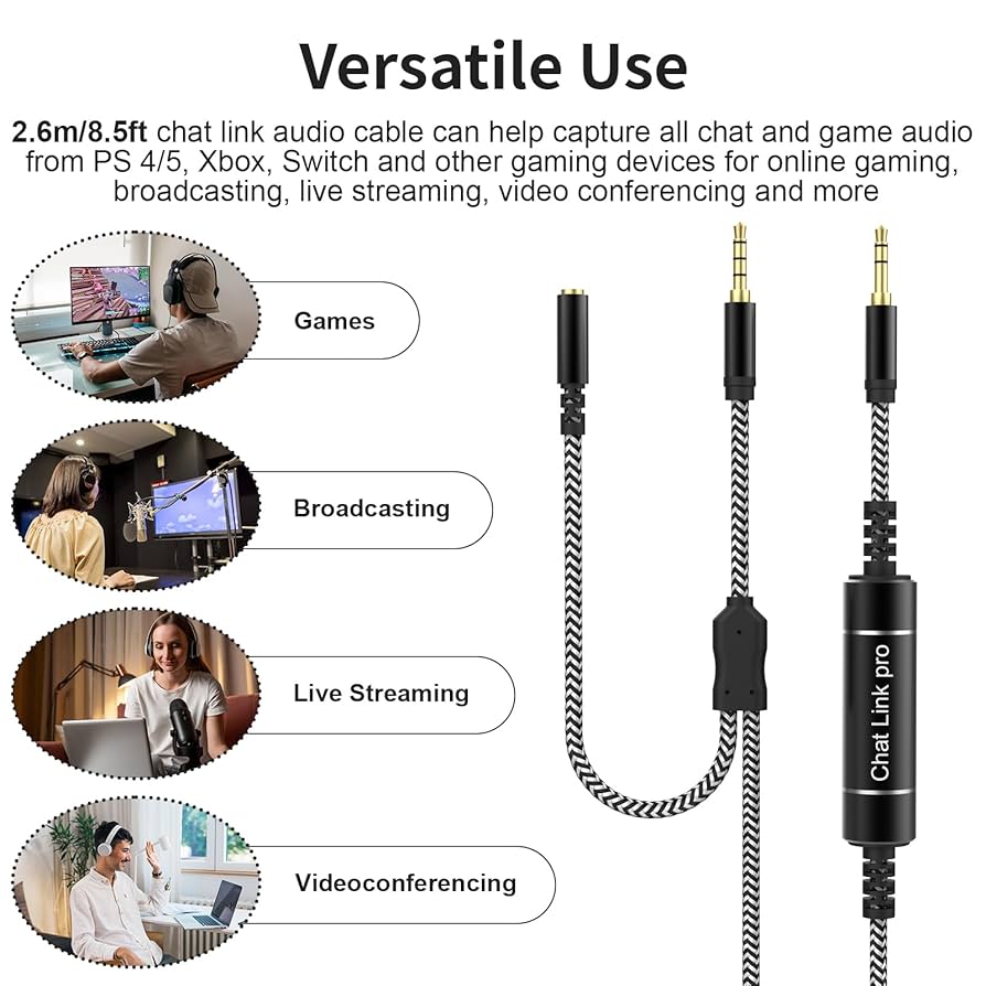 Amazon.com: Gneinour Chat Link Pro Cable Compatible with