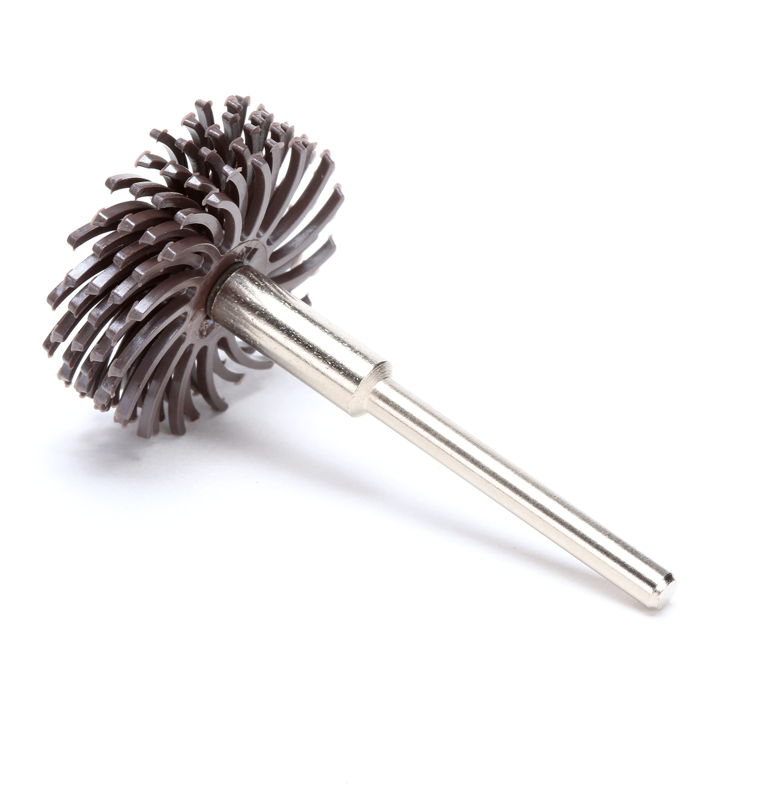 Scotch-Brite (TM) Radial à poils, disque, 25000 TR/min, 3 Diamètre, grain 360, Vert citron (lot de 10), Pack of 24, marron foncé