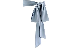 Women's Chiffon Sash Belt in Light Blue: Elevate Your Outfits with Effortless Elegance