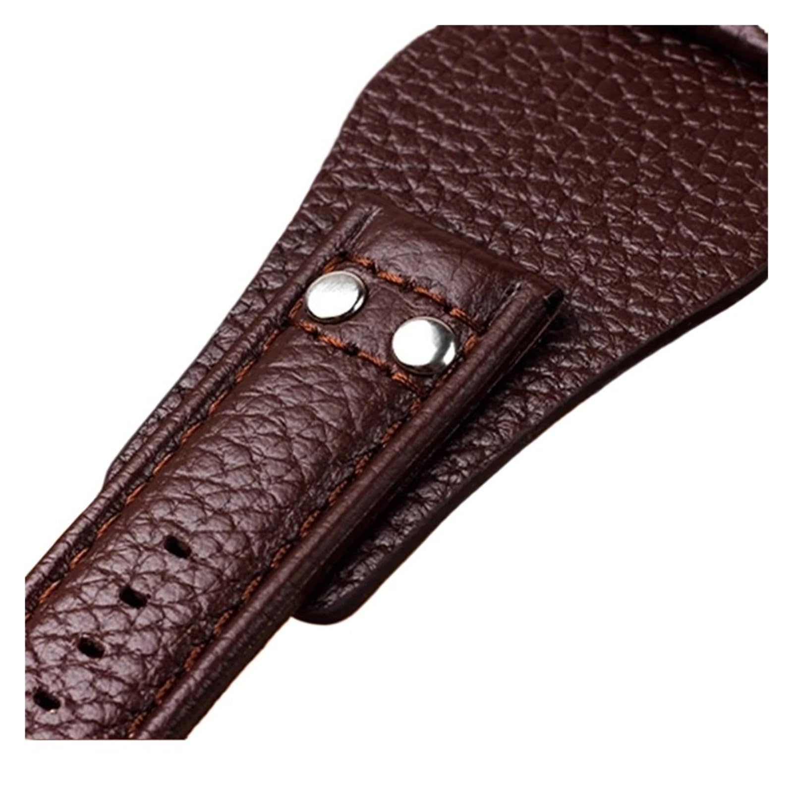NASUNJIA Correa De Reloj De Cuero Genuino De 22 Mm Compatible Con Fossil CH2891 CH3051 CH2564 CH2565, Correa De Reloj Hecha A Mano For Hombre, Pulsera De Cuero Con Tapete