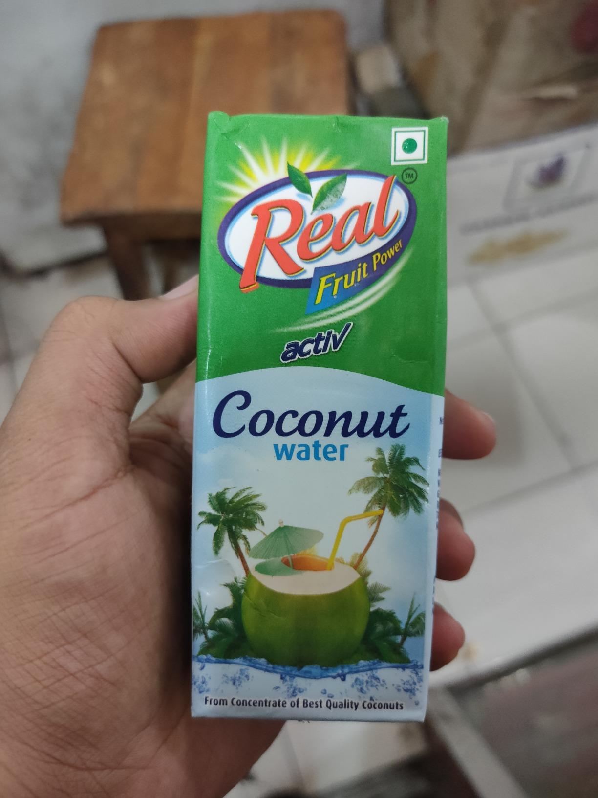 Real Activ Coconut Water Tetrapack 1L Hydrating Coconut Water with