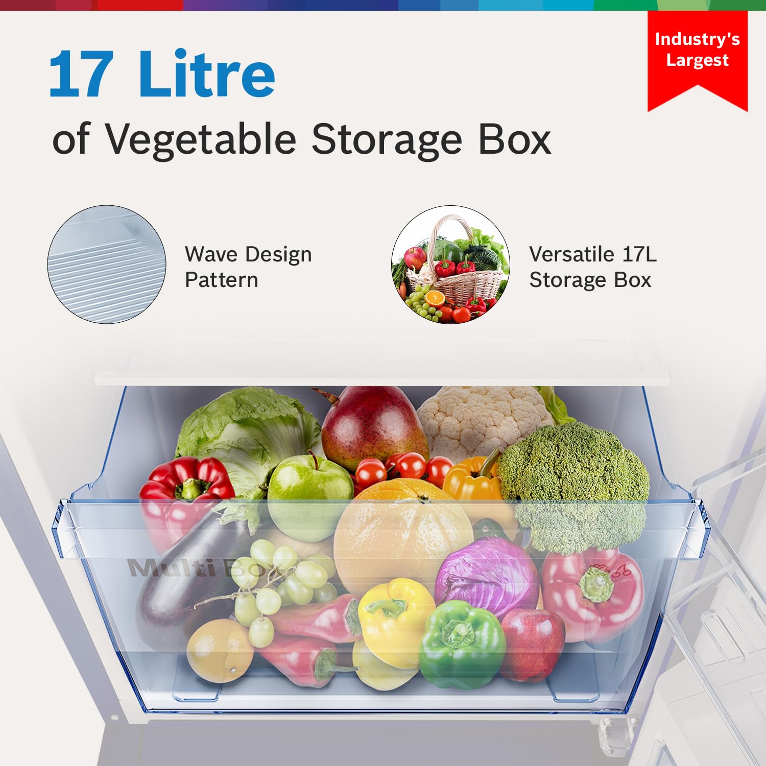 Bosch 226 L,4 star,Smart Inverter,Direct-Cool Single Door Refrigerator,Dark Lake(CST22U14PI)|18 Hrs Cooling Retention|2.5X Faster Cooling|XL Vegetable Box|Base Drawer|Delicate & Everyday Veggies Box 37 715RtEh8RcL. SL1500