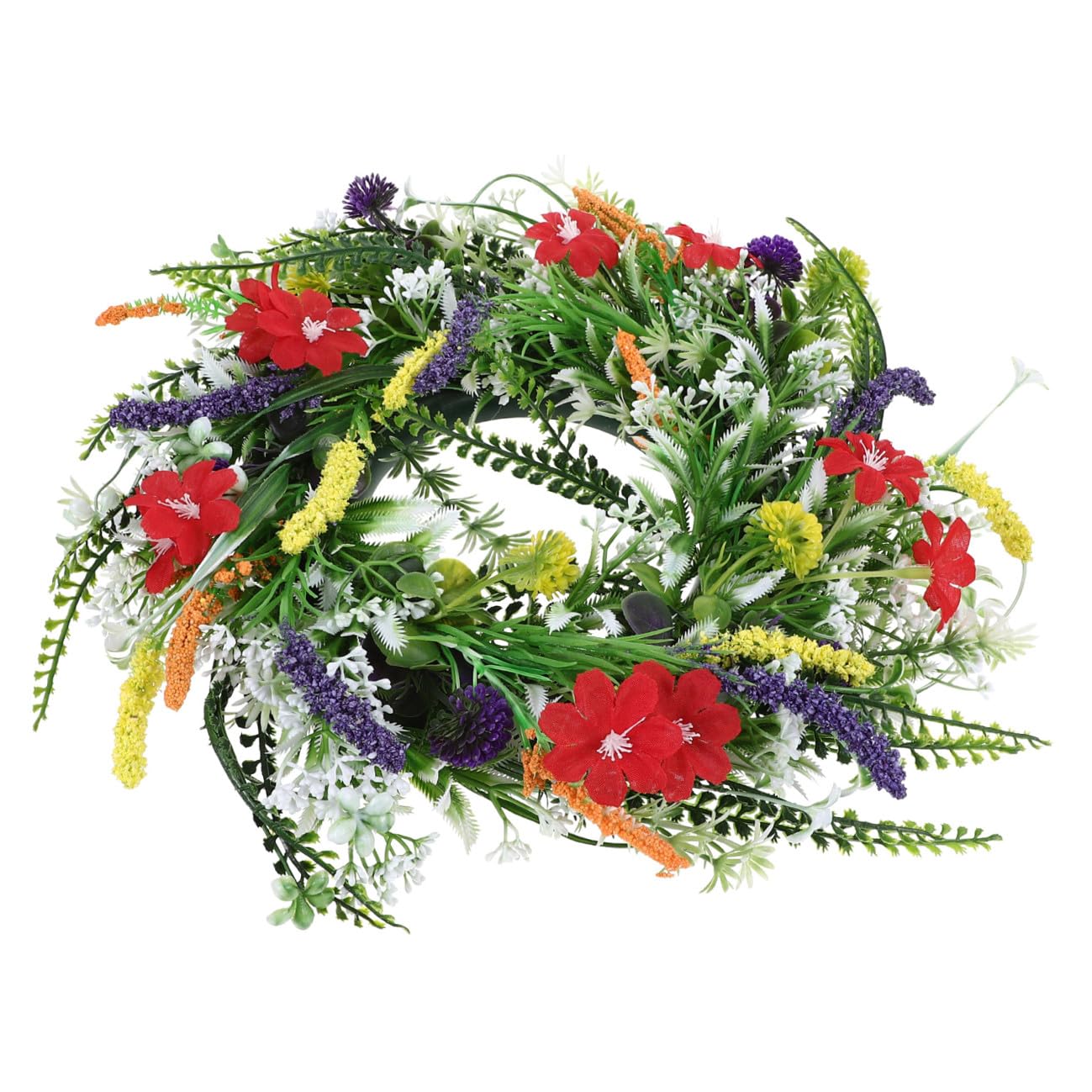 Alipis 2 Stück Künstlicher Türkranz aus Wildblumen Dekorative für Drinnen Draußen für Eingang und Feste Langlebig und Pflegeleicht