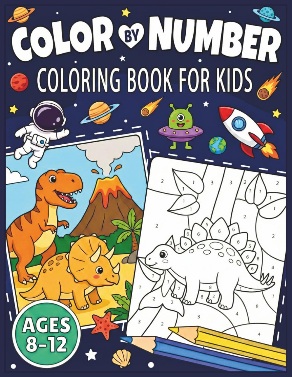 Color By Number Coloring Book for Kids Ages 8-12: Large Print Coloring Book with Animals, Gardens, Nature Patterns, and More Scenes - Fun and ... Journey to Spark Imagination in Young Artists