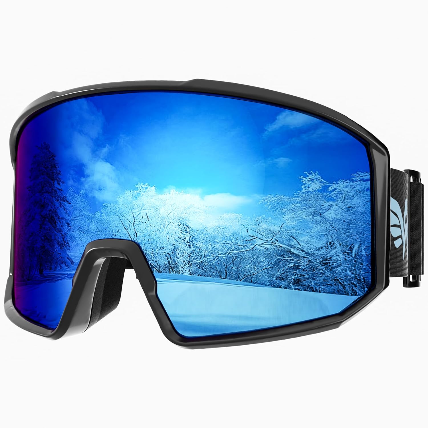 Ski Goggles,Snowboard Goggles for Men Women Adults Youth,Over Glasses OTG/100% UV Protection/Anti-fog/Wide Vision