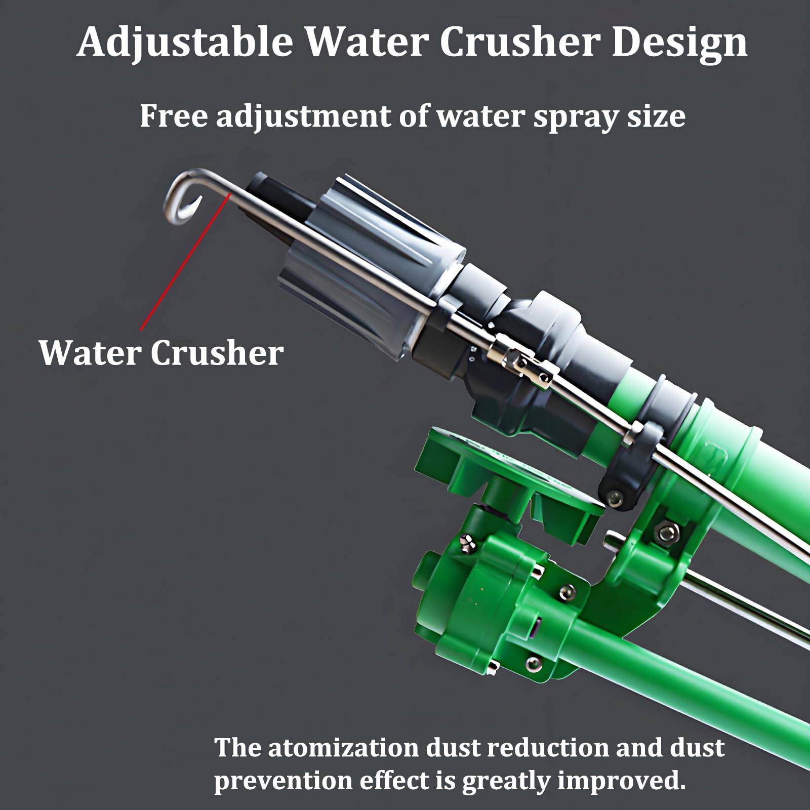 Arroseur d'arrosage avec support de 1,5 m, réglable à 360° pour un arrosage de grande surface, idéal pour l'irrigation de la ferme, de la pelouse et du jardin