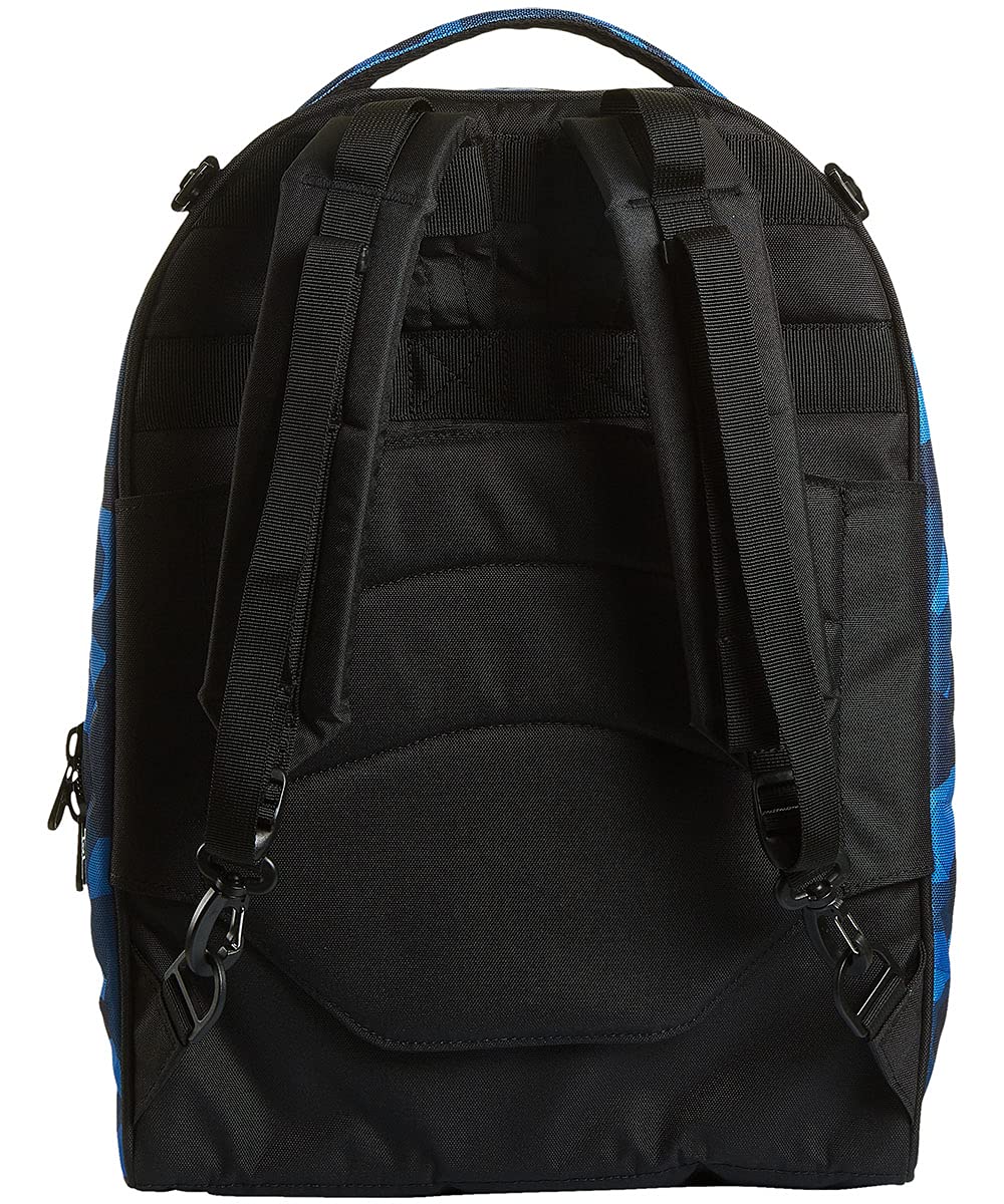 Invicta Trolley Scuola Tech, Blu, Camo Squared, 3 in 1, Triplo Uso, Zaino con Carrello Sganciabile e Crossover System, Zaini e Trolley, Viaggio